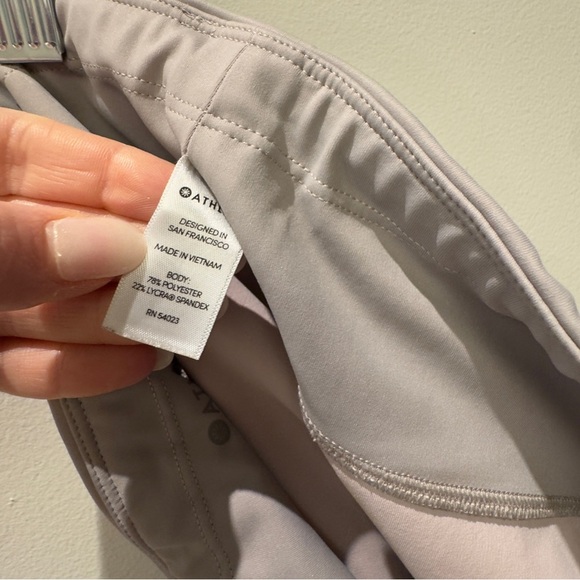 Athleta Gray light faded bottom Leggings with Elastic Waistband Faded - Picture 9 of 11